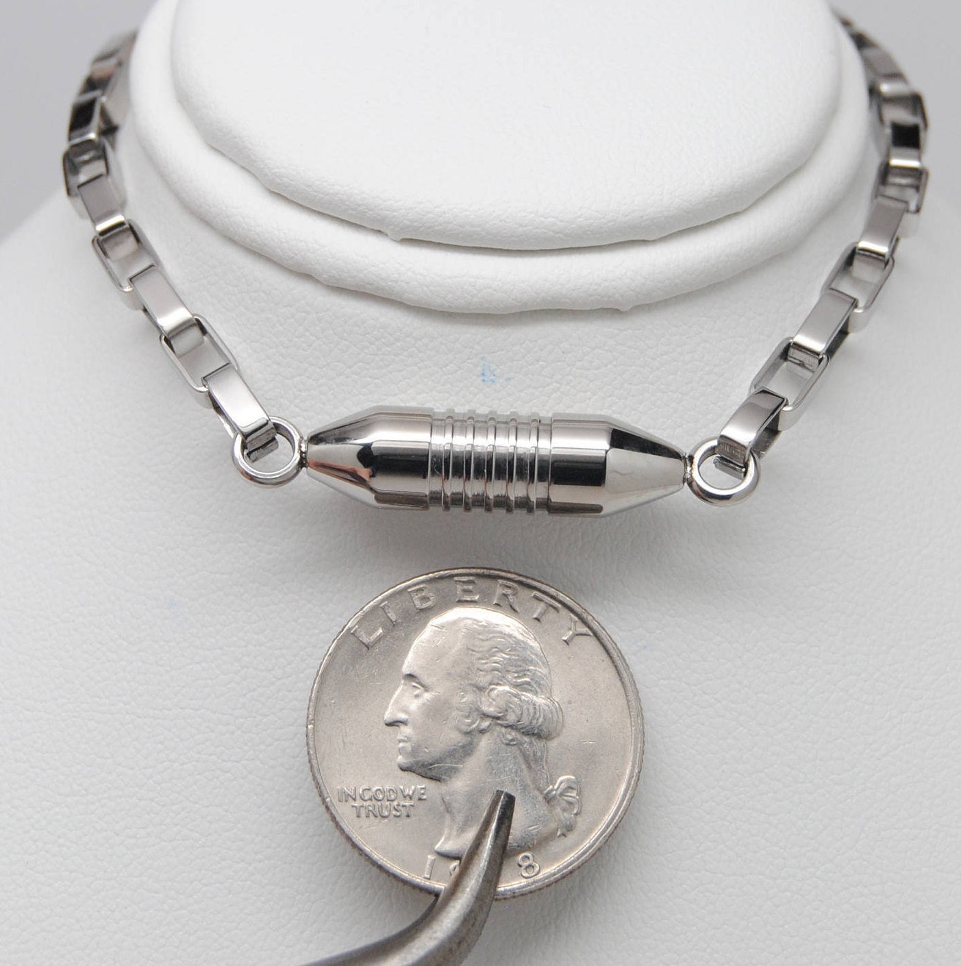 Men's Link Style Urn Bracelet 8 Stainless Steel Etsy
