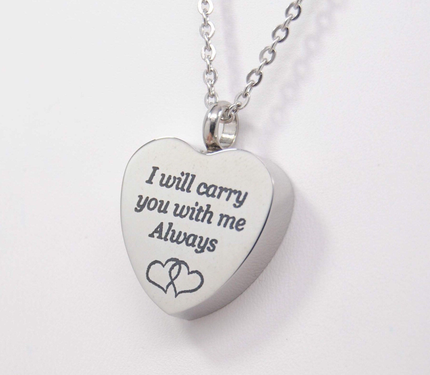Engraved i Will Carry You With Me Always Heart Urn Etsy UK
