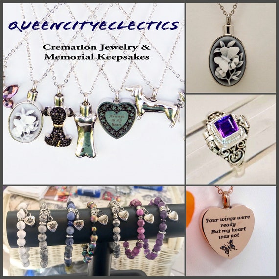 Birthstone cremation necklaces deals