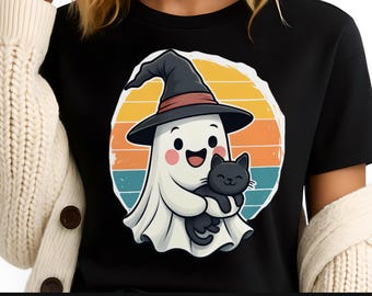Schattig spook PNG, spook Clipart, Retro Halloween png, Halloween-sublimatieontwerp, herfst Spooky digitale download voor shirts en ambachten