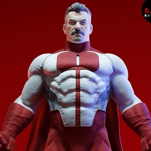 Omni-Man Statue - Invincible Figure | Hand-Painted Viltrumite Collectible