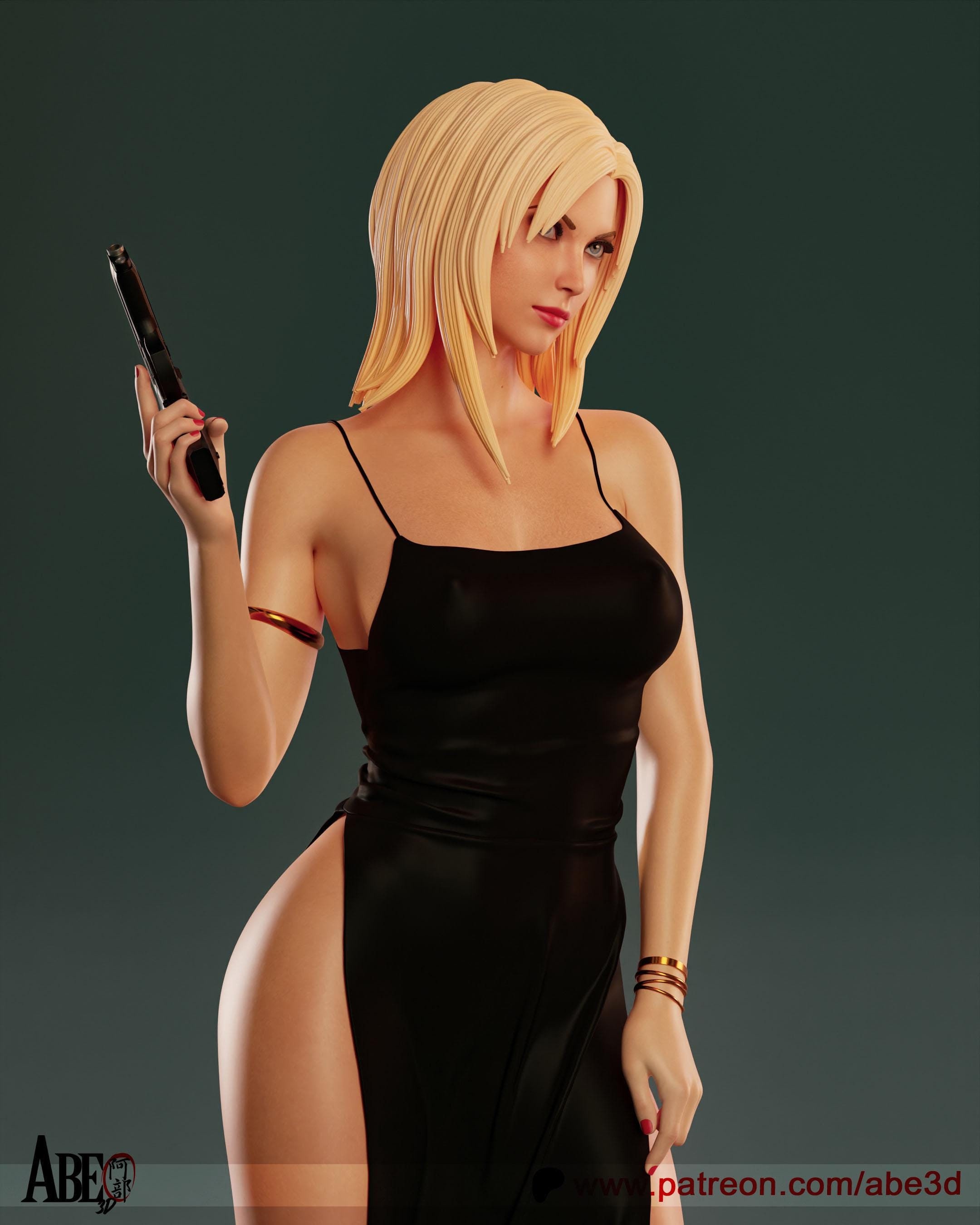 Aya Brea Opera Dress Statue - Parasite Eve | Hand-Painted 90s Game Figure