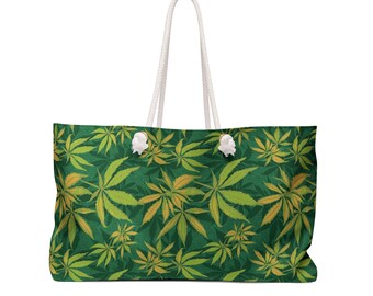 Artisanal Cannabis Garden Weekender Bag