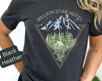 Million Star Hotel Graphic T-Shirt: Outdoor Adventure Camping Tee