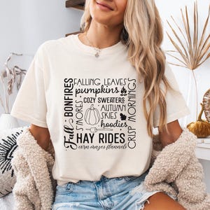 Cozy Blankets Crunchy Leaves Crackling Fires Football Shirt, Fall List Shirt, Womens Halloween Shirt, Thanksgiving Gifts, Autumn Shirt