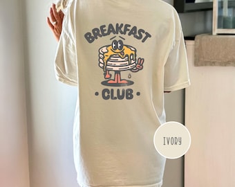 Breakfast Club Oversized Sleep Tee: Retro Boho Style Shirt