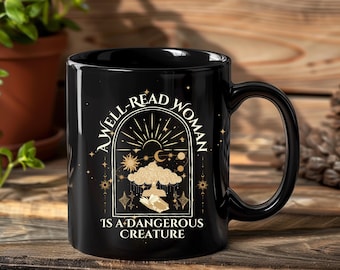 Well Read Woman Bookish Mug Gift For Her Library Mug Librarian Mug Book Lover Gift Bookworm Mug Bookish Gift Professor Mug Literature Mug
