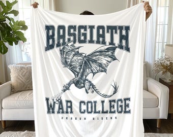 Fourth Wing Dragon Velveteen Blanket: Bookish Home Decor