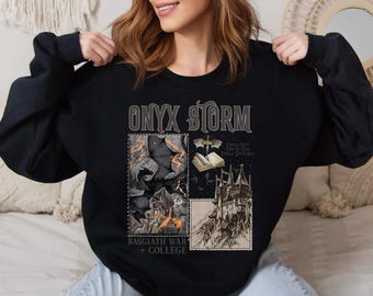 Onyx Storm Sweatshirt: Fourth Wing Bookish Gift