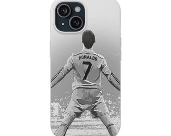 Coque de téléphone Cristiano Ronaldo football football cadeau fan de football cadeau amateur de football Ronaldo cadeau fan de sport housse de téléphone cadeau d'anniversaire pour garçon