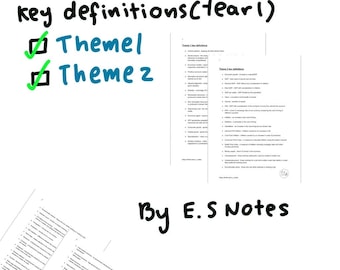 Definiciones clave de economía de nivel Edexcel AS/A (año 1)