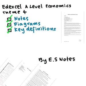 Edexcel A Level Ökonomie Thema 4 Noten + Diagramme + Schlüsselbegriffe