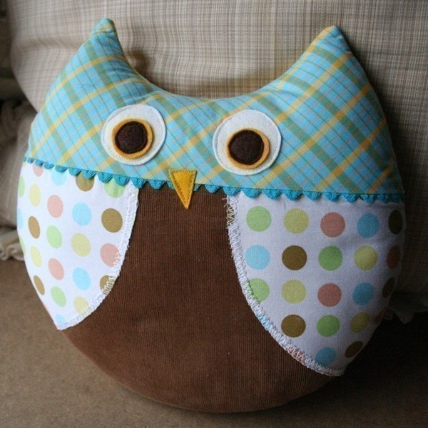 Max the Owl Pillow Plush Sewing Pattern PDF Cute, Simple, Fun