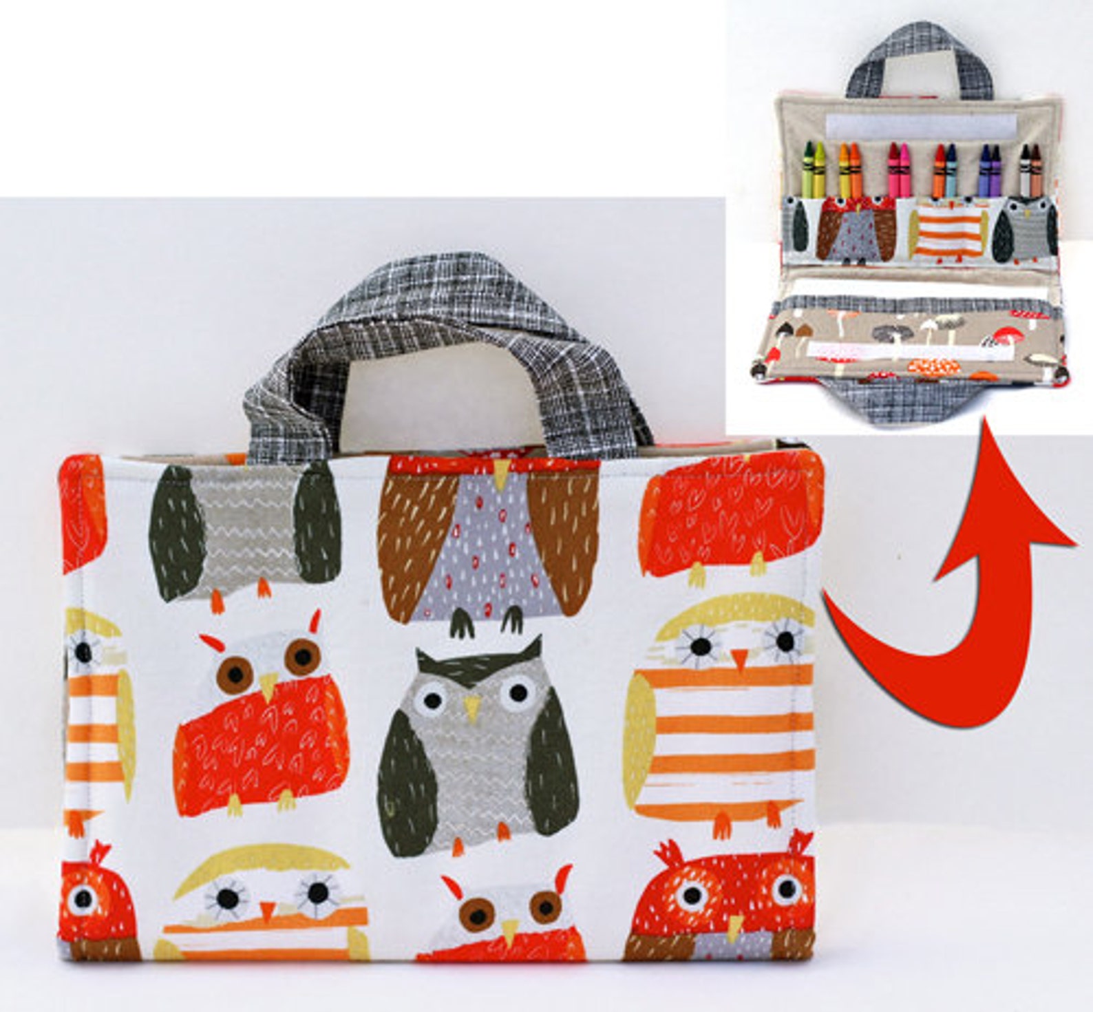 Crayon Holder PDF DIY Sewing Pattern and Bonus Mini Crayon Etsy