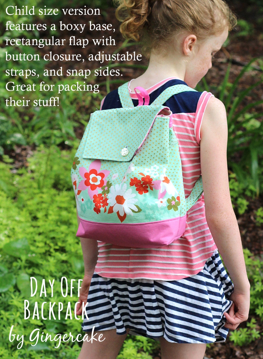 Day off Backpack PDF Sewing Pattern Adult and Child Size Etsy