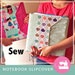 Notebook Binder Cover Sewing Pattern a PDF Pattern covers any size 