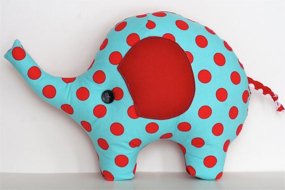 lucky elephant pdf sewing pattern plush pillow diy etsy