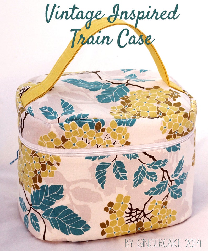 Train Case Sewing PDF Sewing Pattern Ebook Travel Case Etsy