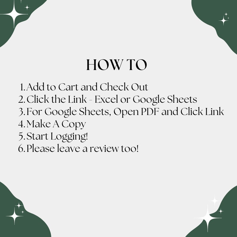 Green Simple Digital Book Library Tracker - Excel or Google Sheets - Etsy