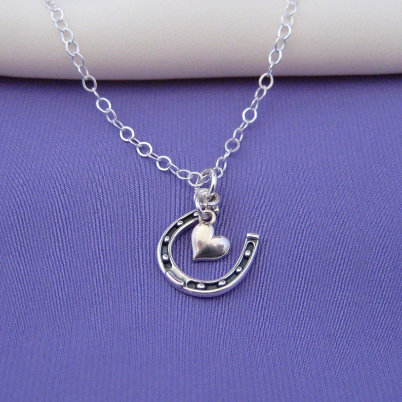 Lucky in Love Horseshoe Necklace in sterling silver