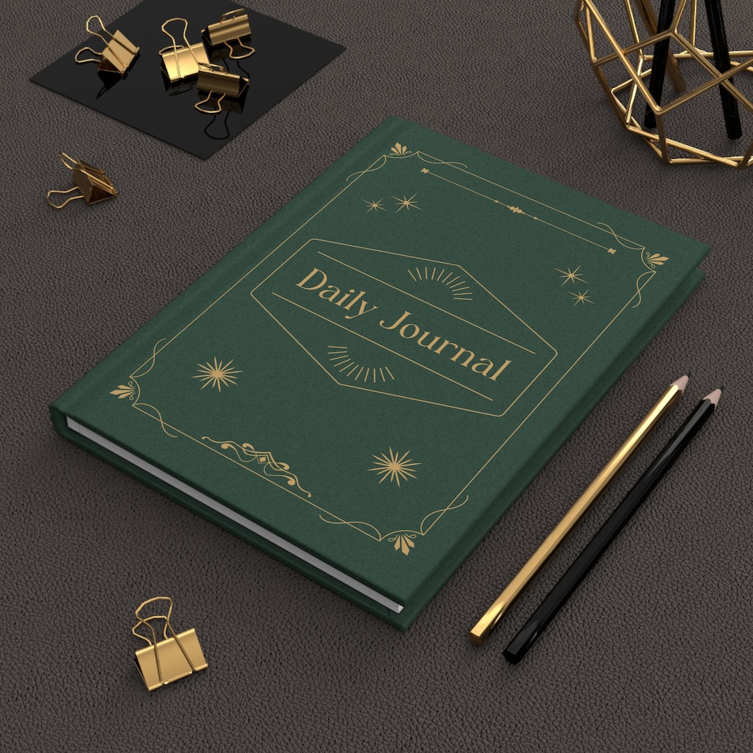 Vintage Journal | Daily Journal | Forest Green | Cottagecore ...