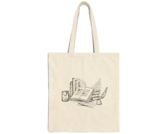 Bookish Tote Bag | Canvas Bag | Book Lover Bag | Reading Shopper Bag