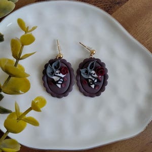 Ghost Earrings, Halloween Earrings, Kawaii Ghost Dangle, Spooky Unique Jewelry