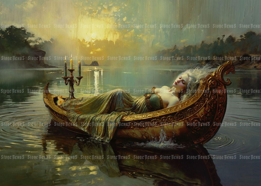 lady-of-shalott-art-print-pre-raphaelite-gothic-tragedy-title-lady