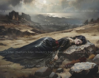 Jane Eyre Inspired Giclee Art Print – Gothic Literary Wall Art
