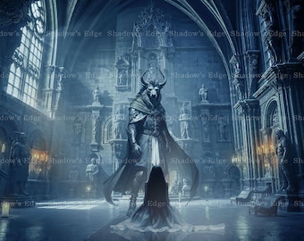 Beauty and the Beast Giclee Art Print – Gothic Fairytale Wall Decor