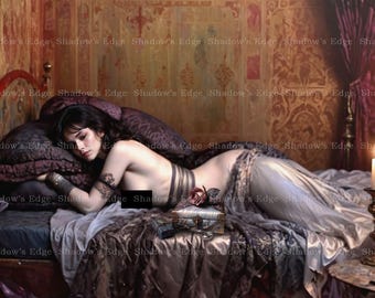 The Warm Room Giclee Art Print – Romantic Dark Academia Decor