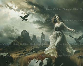 Wuthering Heights Inspired Giclee Art Print – Gothic Romance Decor