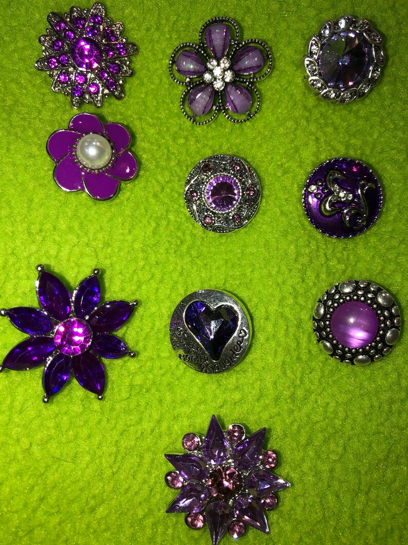 NEW Purple snaps for our line of snap accessories cheaper when Etsy