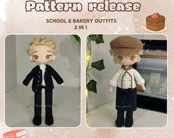RINTARO tsumugi amigurumi/crochet pattern PDF/Anime character.