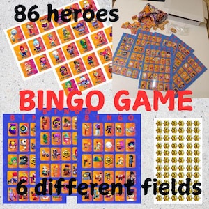 JUEGO DE BINGO. Bingo de Brawl Stars.
