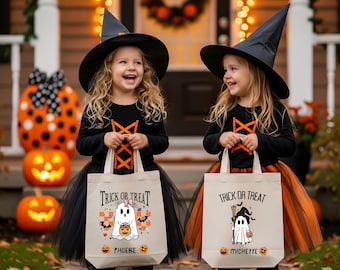 Bolsa de dulces para niños Bolsas personalizadas de dulces Bolsa de Halloween personalizada para dulces Bolsa de dulces de Halloween para niños Dulces y trucos