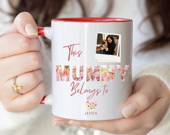 This Mummy Belongs to Mug. Mummy mug from the kids. Gifts for mum from the kids. Mum mugs from kids. Personalised Mummy mug with the kids