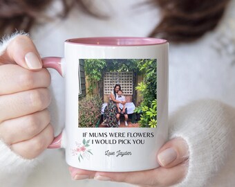 Personalised Mug for Mum. Custom Mummy mug from the kids. Gifts for mum from the kids. Mum mugs from kids. Personalised Flower Mug Mum Kids