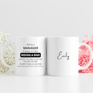 Personalised Manager Mug. Custom Manager Gift. Supervisor Mug. Boss Coffee Mug. Gift for Manager or Supervisor. Office Gift Team Leader Mug