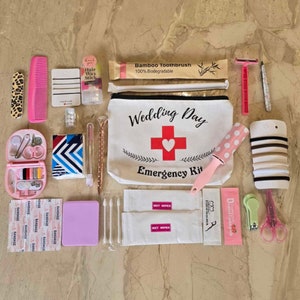 Wedding Day Emergency Kit. Wedding Day Kit. Wedding day Essentials kit Wedding day Must haves Bride Kit. Bride Emergency Kit Wedding Party