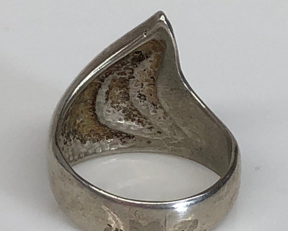 Sterling Modernist Ring - Cresting Wave - Kabana … - image 4