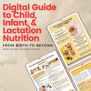 Child, Infant and Lactation Nutrition Handouts