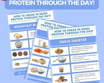 High Protein Nutrition Ebook - Healthy Snack Smarter Handouts - Gift for Fitness Coaches