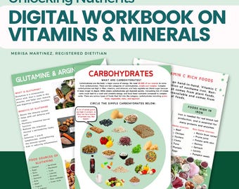 Guide Nutrition Vitamines & Minéraux - PDF 17 Pages - Cahier Nutrition pour Coachs Santé et Diététiciens