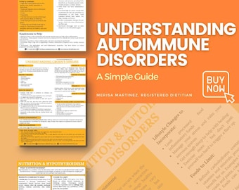 Autoimmune Nutrition Handouts PDF | Autoimmune Nutrition Guideline Printable