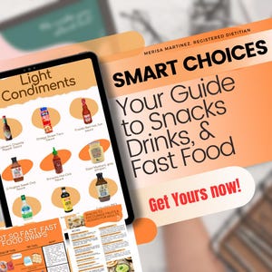 Snacks, Drinks and Fast Food Guide Handouts