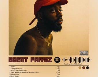 Brent Faiyaz "Sonder Son" Album Cover Art Poster | Matte Print