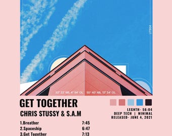 Chris Stussy & S.A.M. Get Together Album Cover Print Poster (A4, A3)