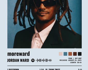 Jordan Ward  | moreward | Album Cover Print Poster | Wall Art | Artwork | A4, A3 Sizes Available