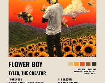 Tyler The Creator Flower Boy Album Art Print | Hip Hop Wall Art Poster
